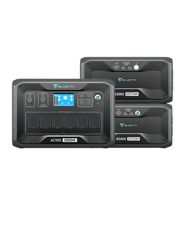 BLUETTI AC500 + 2*B300S גיבוי סוללה ביתית