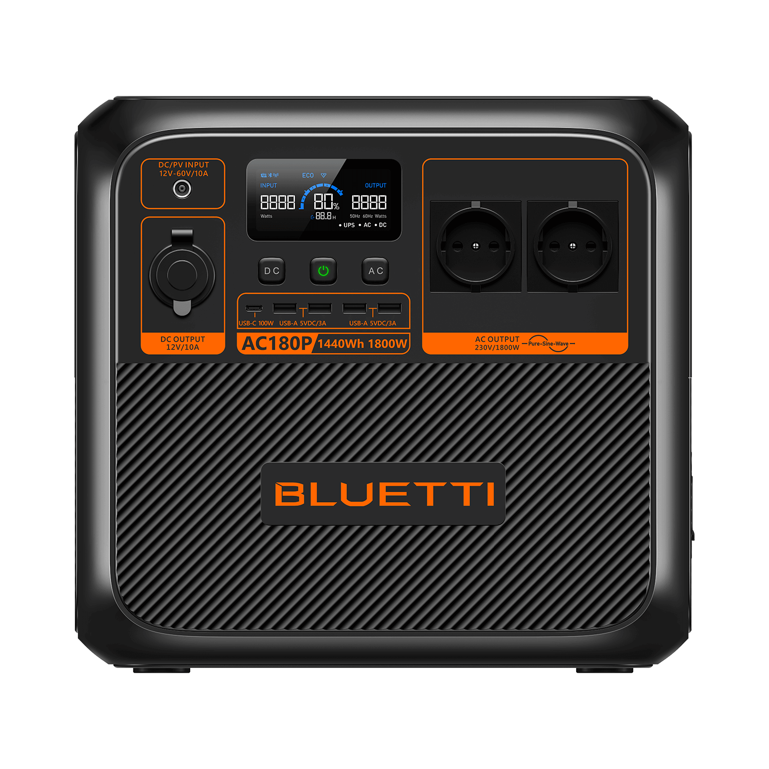 תחנת כוח ניידת BLUETTI AC180P+פאנל סולארי BIGBLUE 24V מתנה