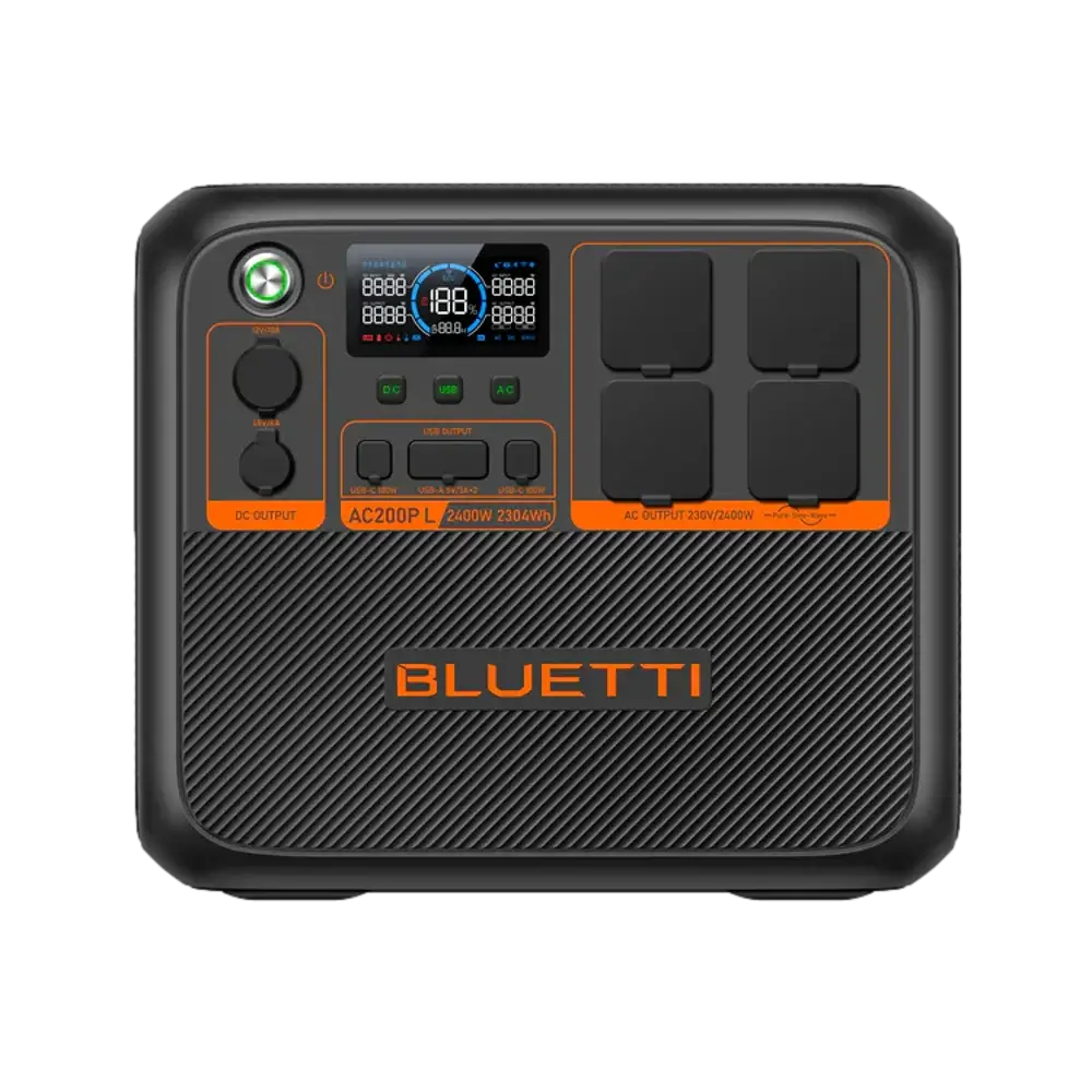 תחנת כוח ניידת BLUETTI AC200PL 2304Wh עם שקע 3 פינים